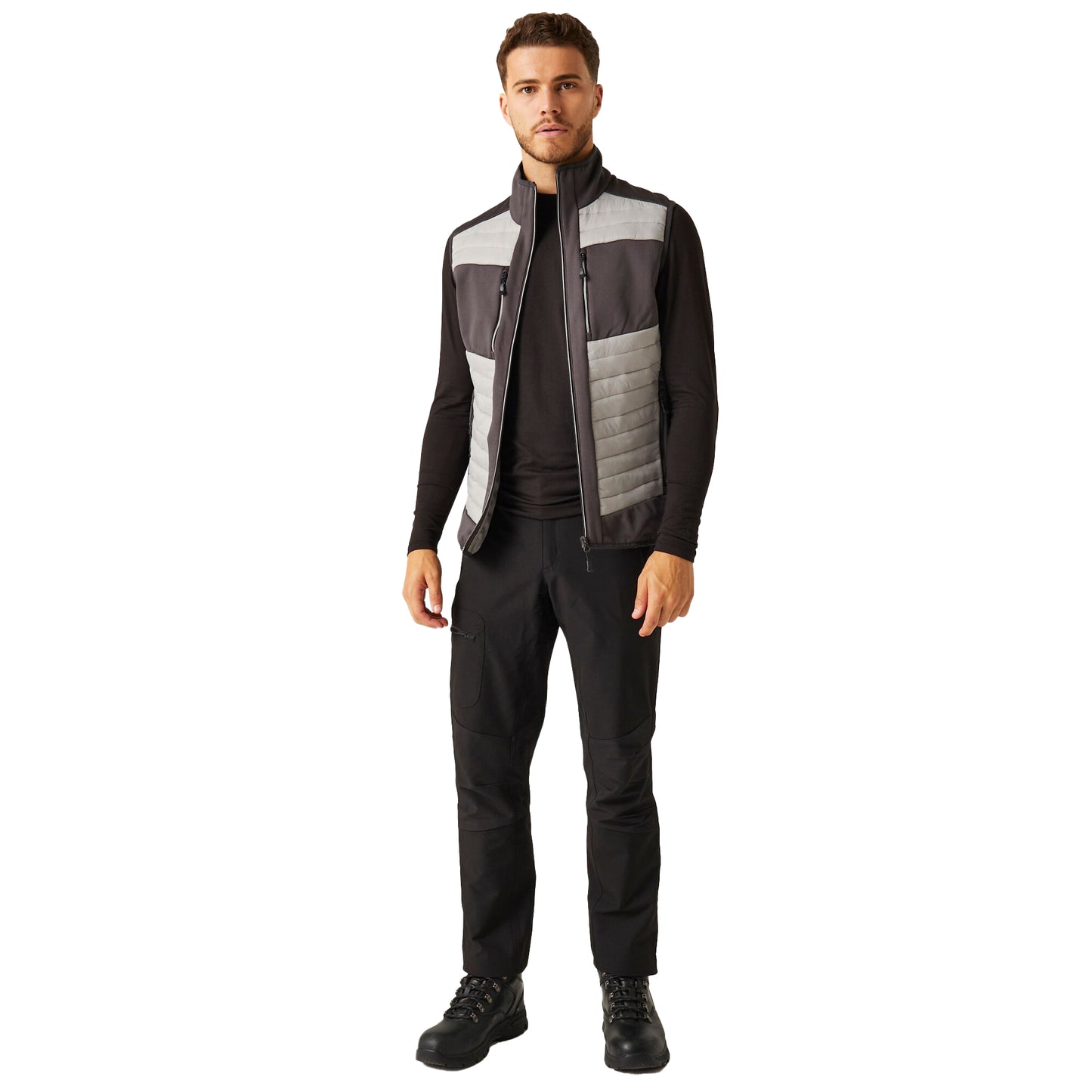 Mineral Grey-Ash - Pack Shot - Regatta Professional Unisex Adult Thermal Hybrid Body Warmer