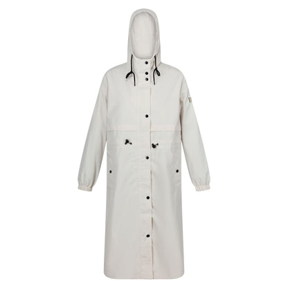 Light Vanilla - Front - Regatta Womens-Ladies Nerenda Long Length Waterproof Jacket