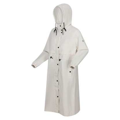 Light Vanilla - Side - Regatta Womens-Ladies Nerenda Long Length Waterproof Jacket