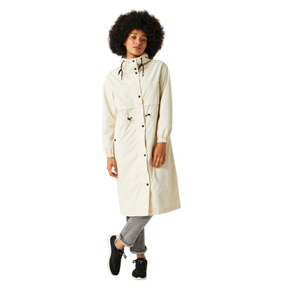 Light Vanilla - Lifestyle - Regatta Womens-Ladies Nerenda Long Length Waterproof Jacket