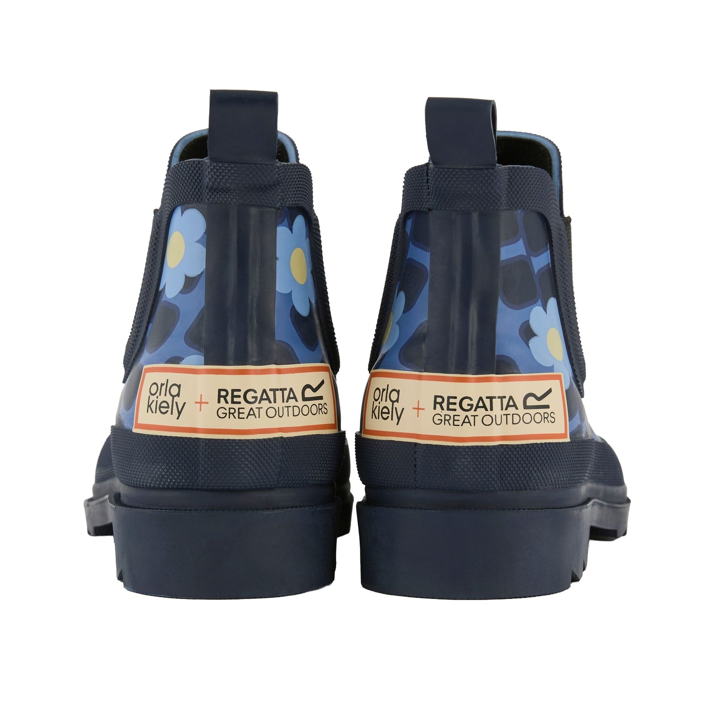 Blue - Back - Regatta Womens-Ladies Orla Kiely Daisy Wellington Boots