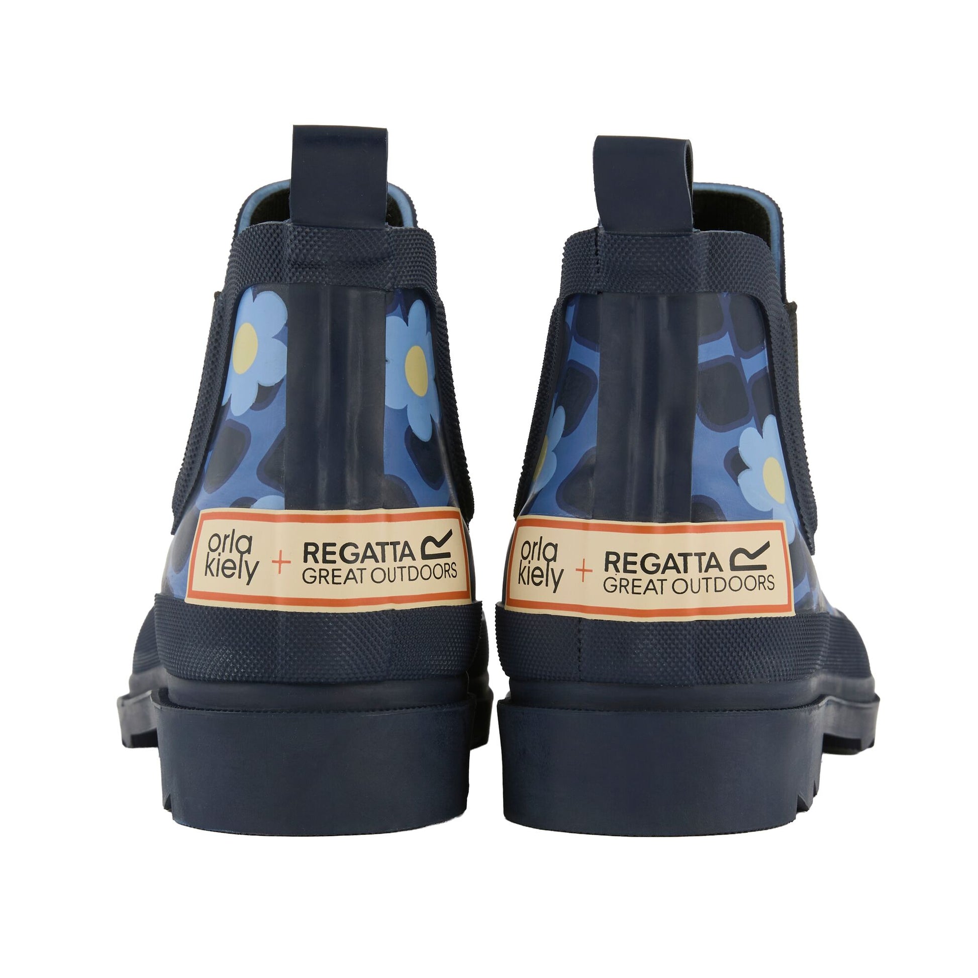 Blue - Back - Regatta Womens-Ladies Orla Kiely Daisy Wellington Boots