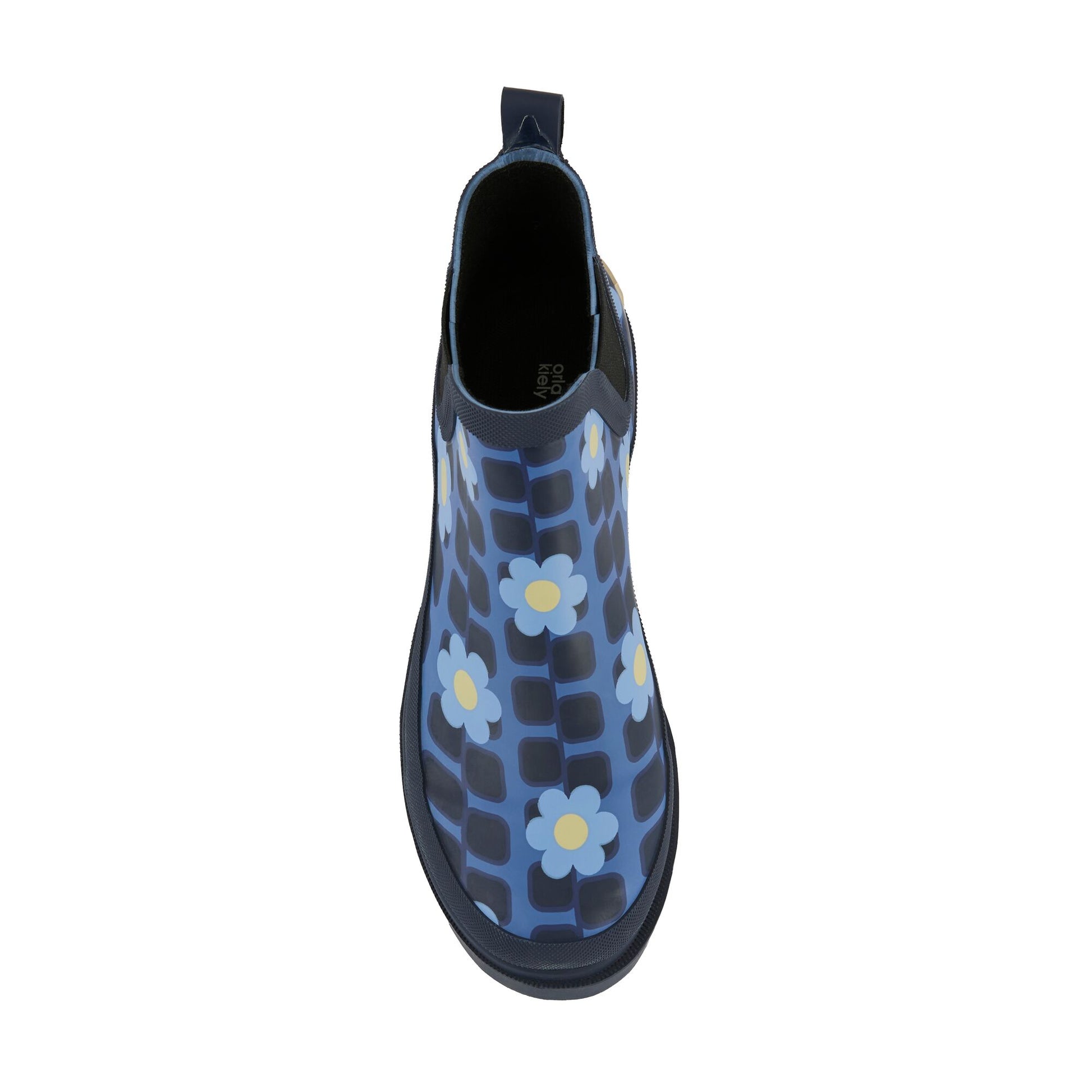 Blue - Pack Shot - Regatta Womens-Ladies Orla Kiely Daisy Wellington Boots