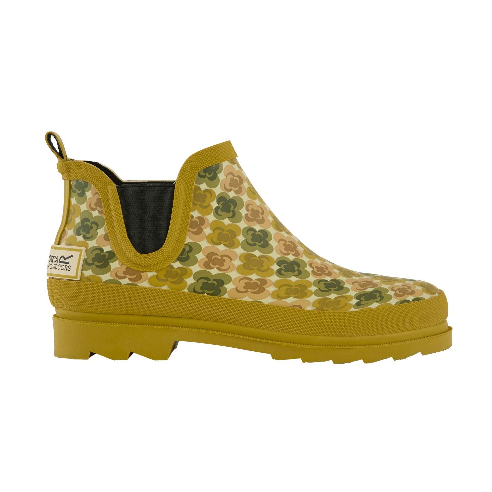 Yellow - Side - Regatta Womens-Ladies Orla Kiely Daisy Wellington Boots