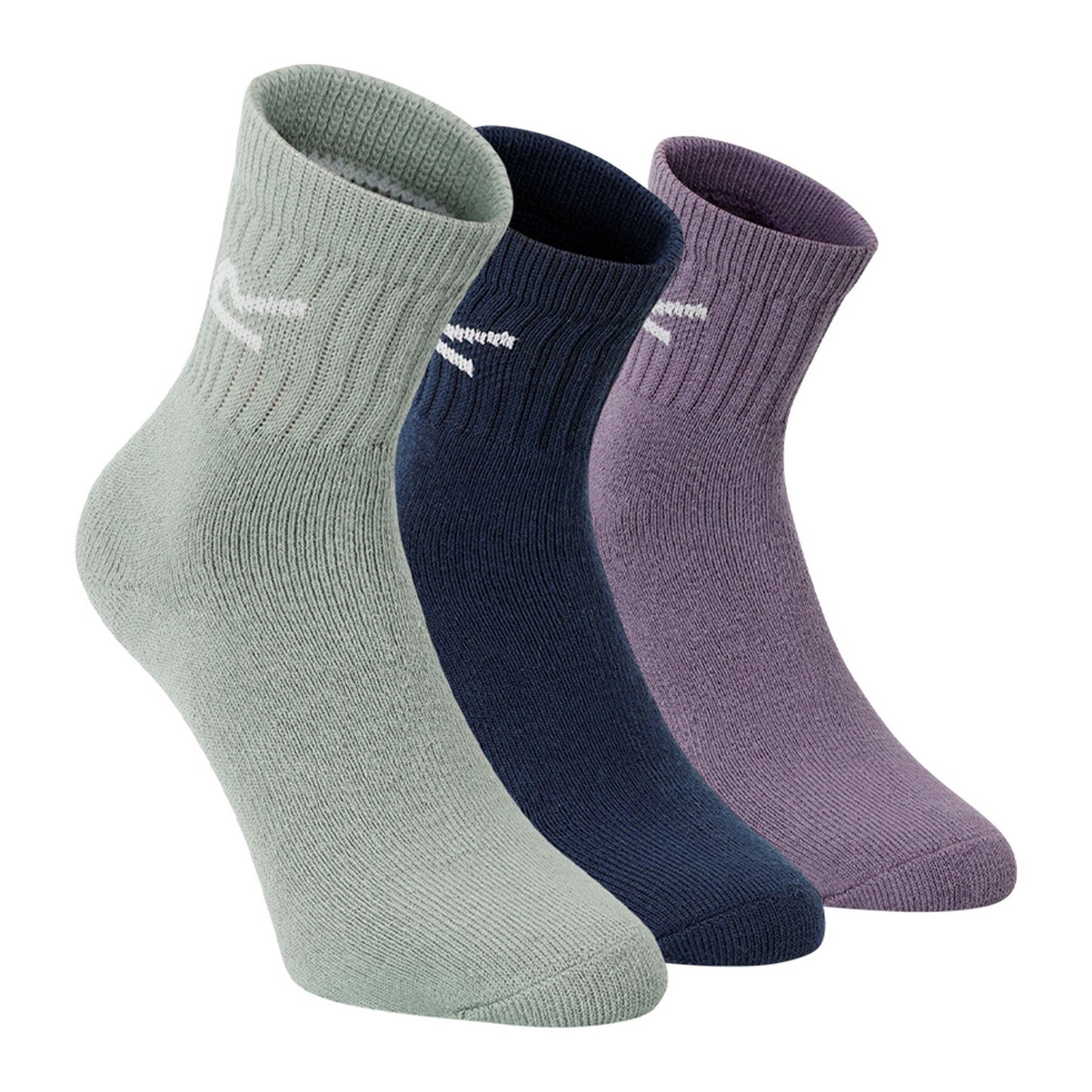Pastel Marl - Front - Regatta Great Outdoors Womens-Ladies Marl Effect Socks (3 Pack)