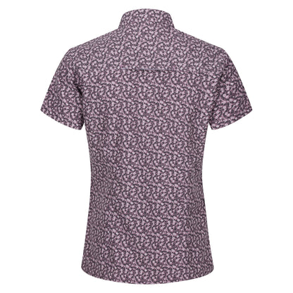 Heather - Back - Regatta Womens-Ladies Mindano VIII Ditsy Print Short-Sleeved Shirt