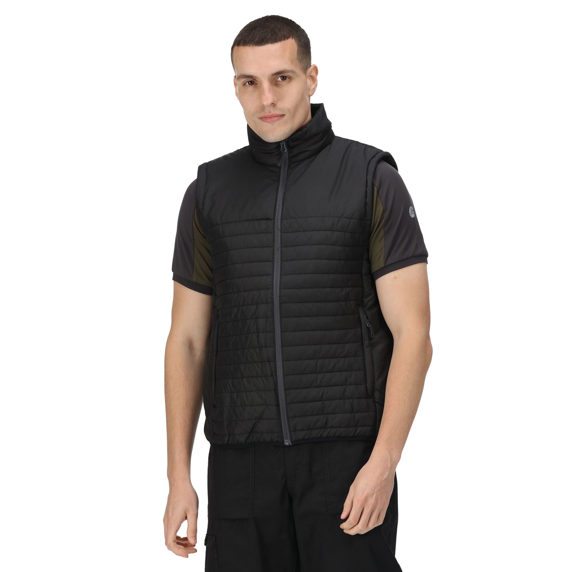 Black - Side - Regatta Professional Mens Insulated Recycled Gilet