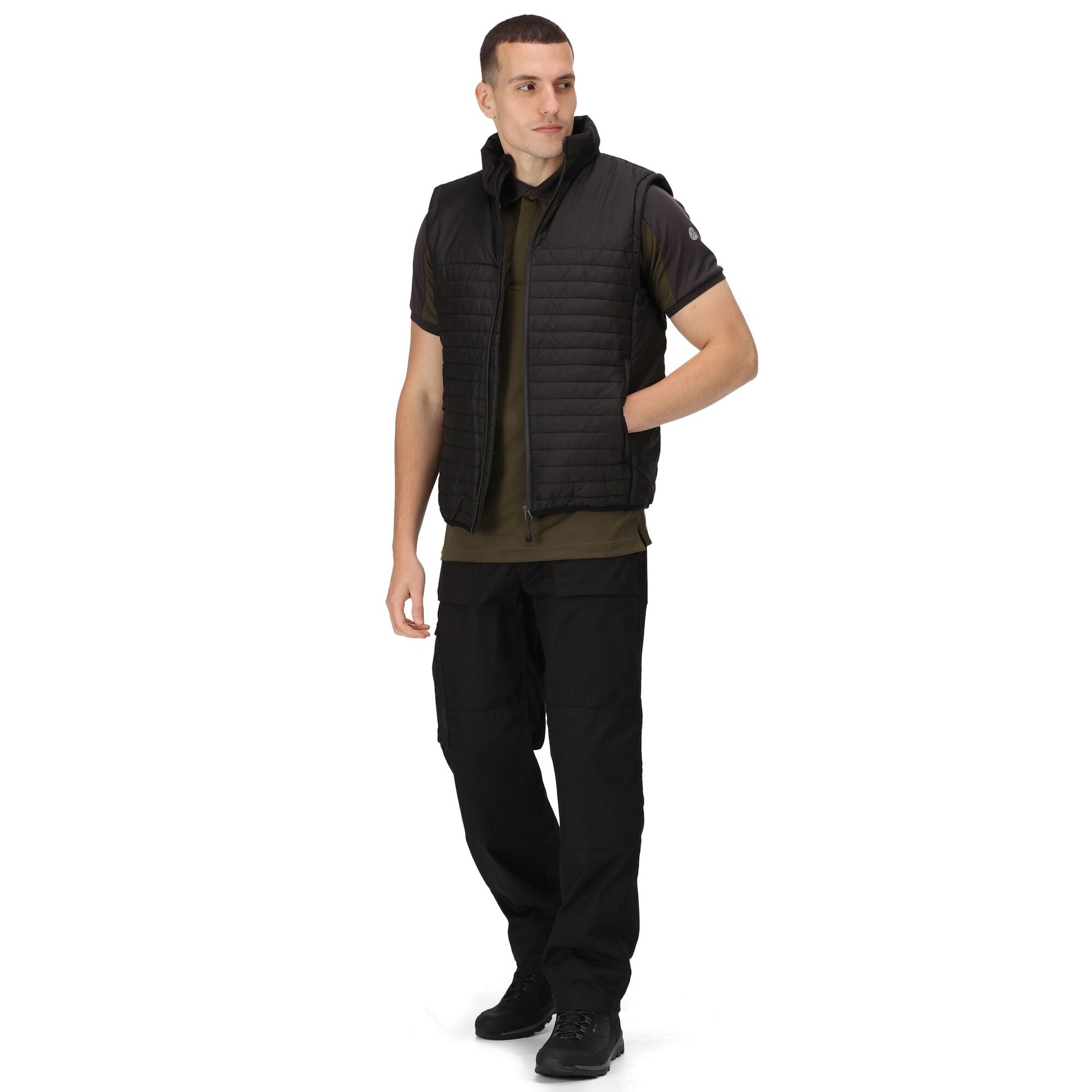 Black - Pack Shot - Regatta Professional Mens Insulated Recycled Gilet
