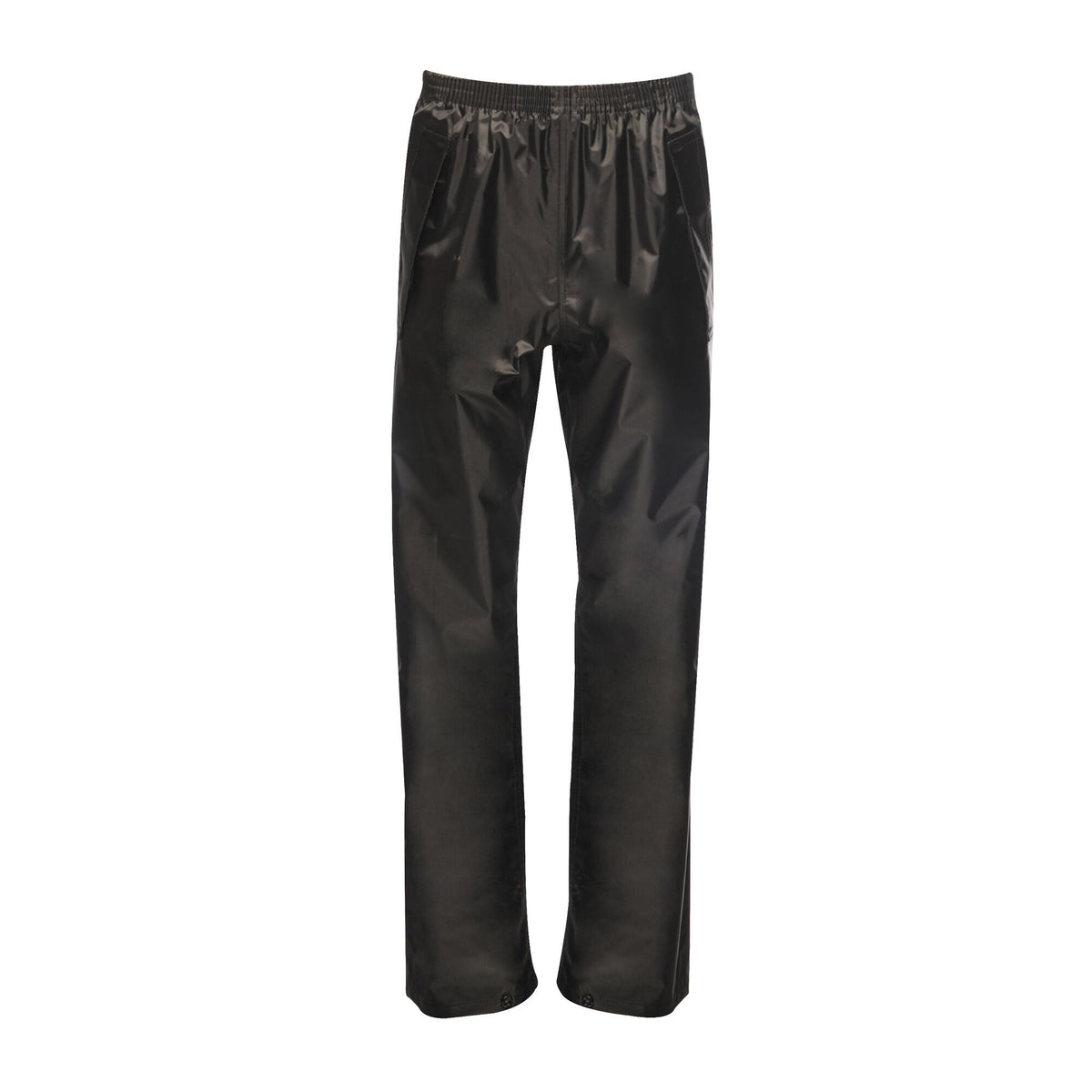 Black - Front - Regatta Professional Childrens-Kids Waterproof Over Trousers