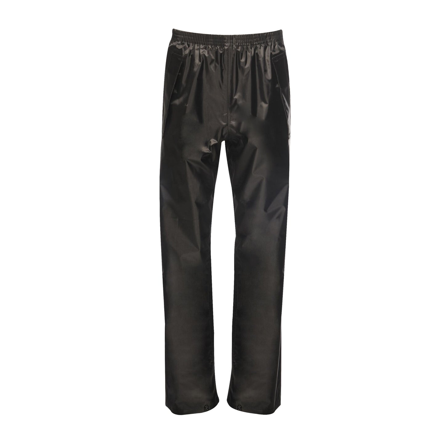 Black - Front - Regatta Professional Childrens-Kids Waterproof Over Trousers