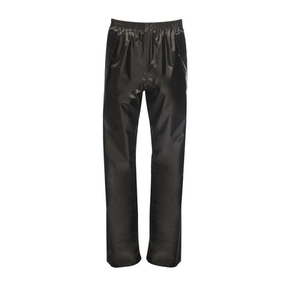 Black - Front - Regatta Professional Childrens-Kids Waterproof Over Trousers