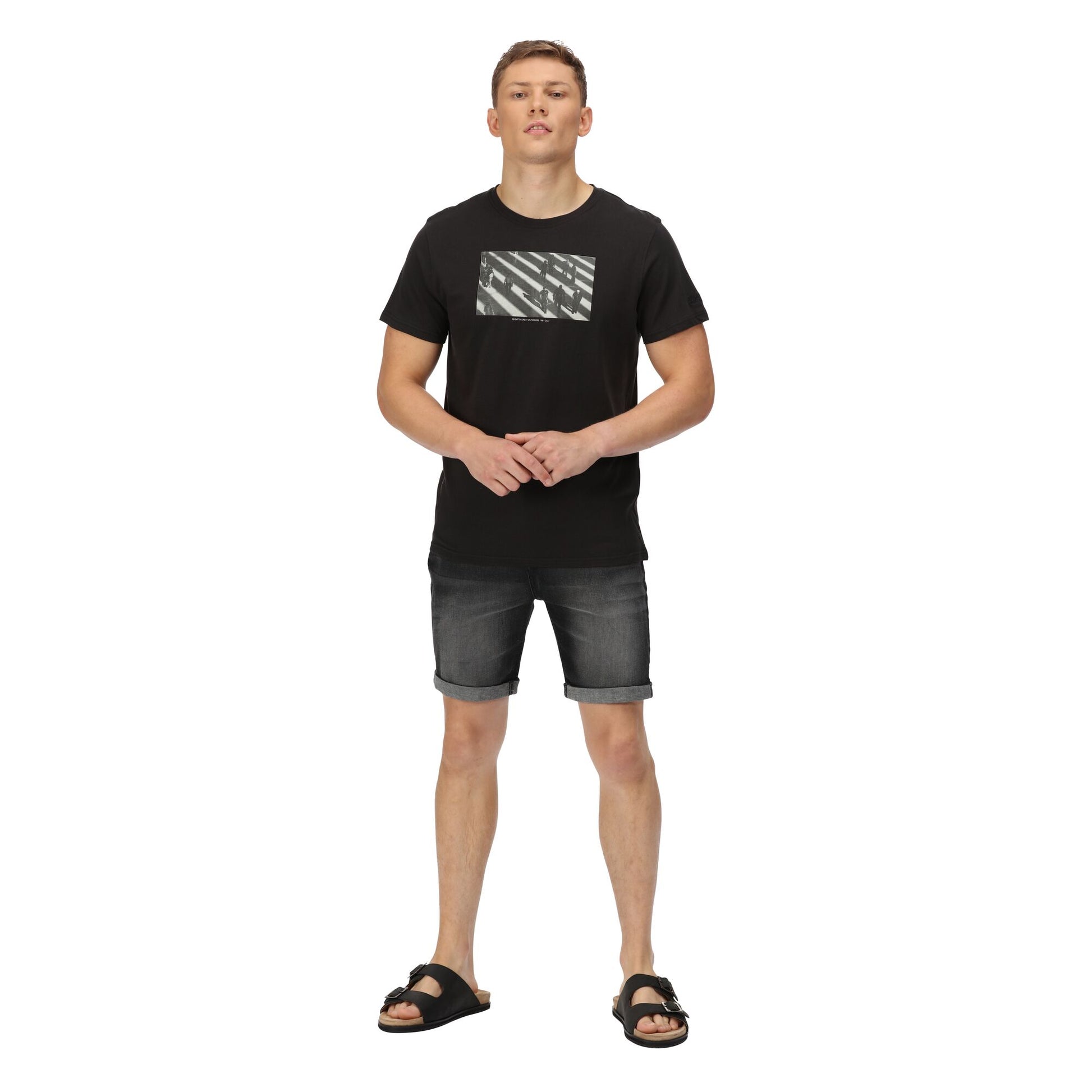 Black Denim - Lifestyle - Regatta Mens Dacken Vintage Shorts