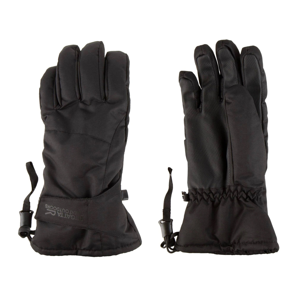 Black - Side - Regatta Unisex Adult Transition III Waterproof Winter Gloves