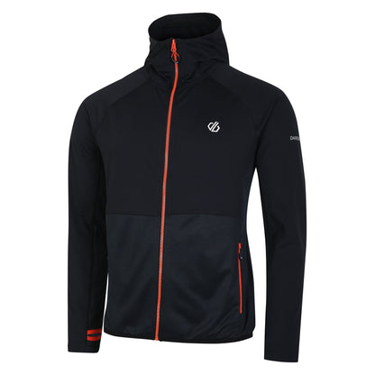 Black - Side - Dare 2B Mens Assimlilate II Core Stretch Midlayer