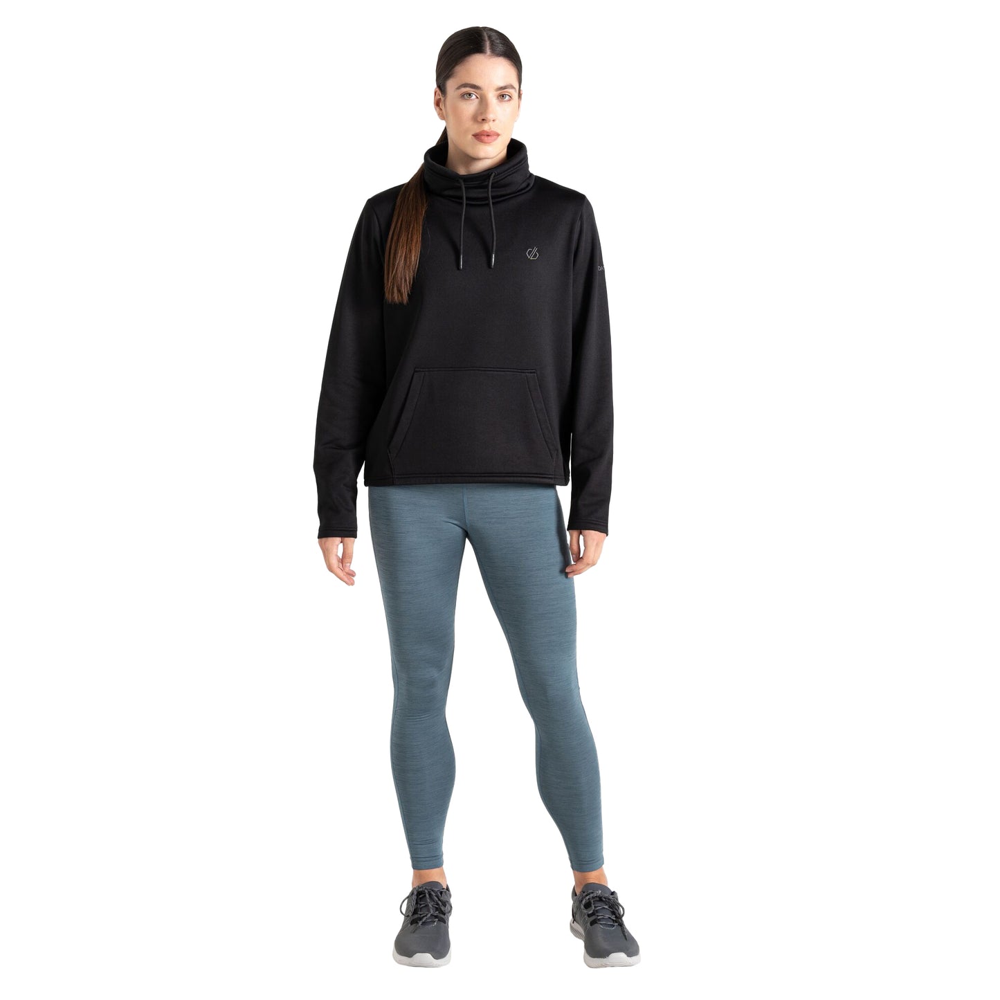 Black - Close up - Dare 2B Womens-Ladies Lexan Fleece Hoodie