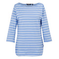 Hydrangea Blue-White - Front - Regatta Womens-Ladies Bayletta 3-4 Sleeve Top