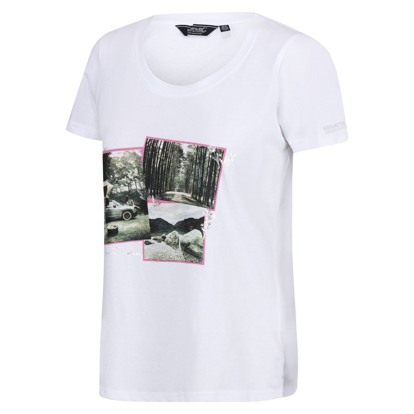White - Side - Regatta Womens-Ladies Filandra VIII Photograph T-Shirt
