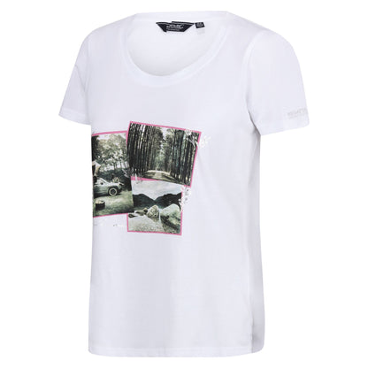White - Side - Regatta Womens-Ladies Filandra VIII Photograph T-Shirt