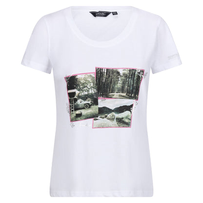 White - Front - Regatta Womens-Ladies Filandra VIII Photograph T-Shirt