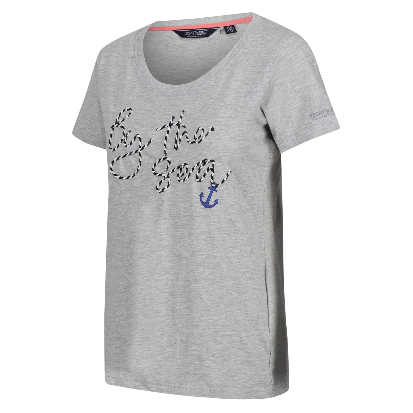 Cyberspace Marl - Side - Regatta Womens-Ladies Filandra VIII Text Marl T-Shirt