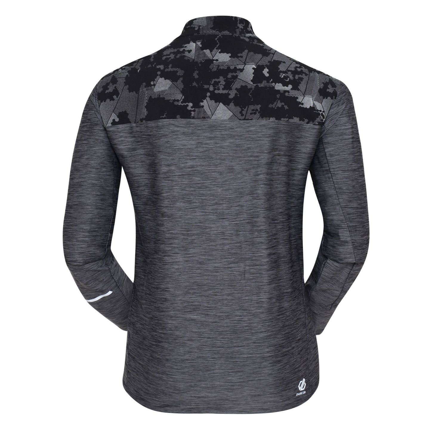 Charcoal Grey - Back - Dare 2B Mens Enkindle II Marl Windshell Jacket