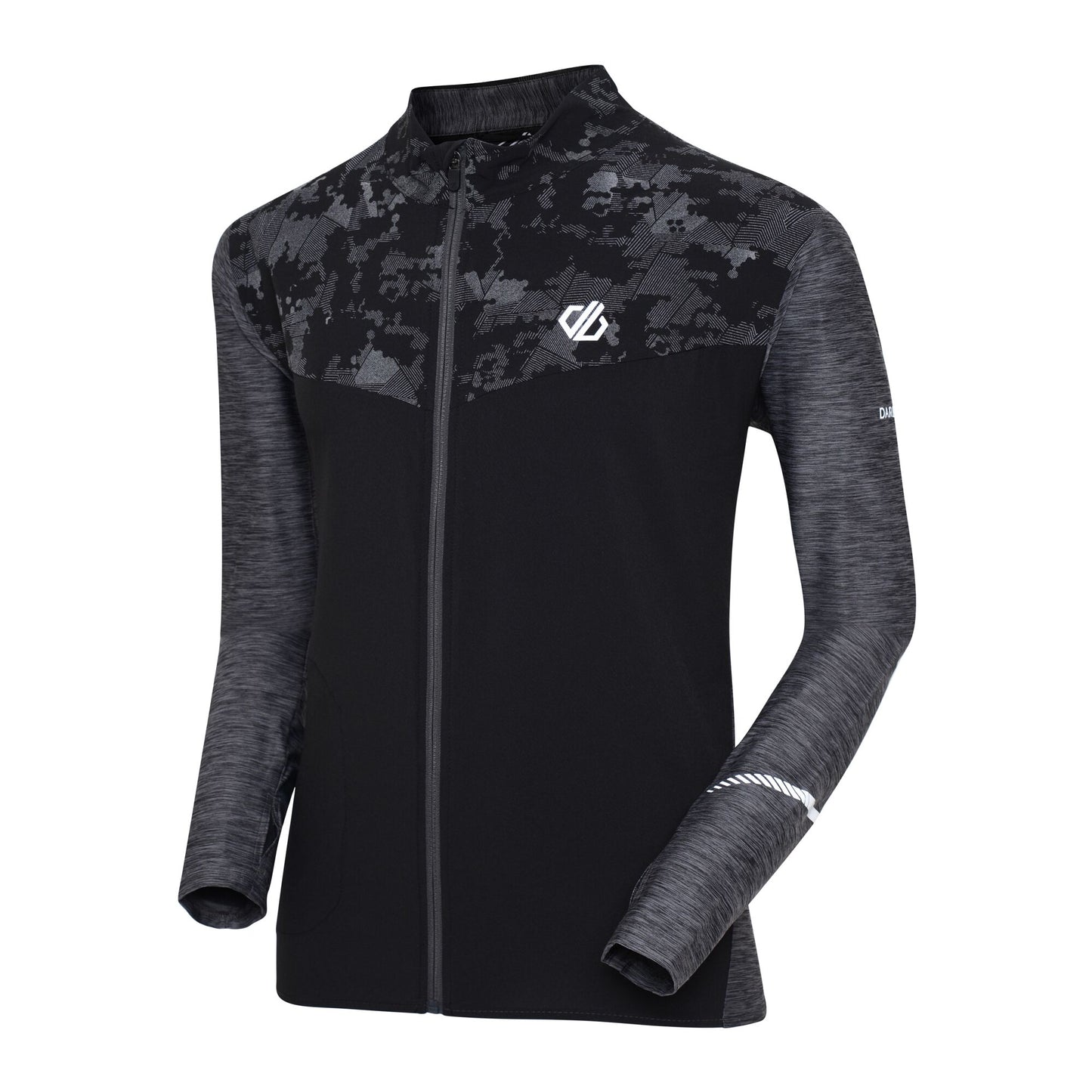 Charcoal Grey - Side - Dare 2B Mens Enkindle II Marl Windshell Jacket