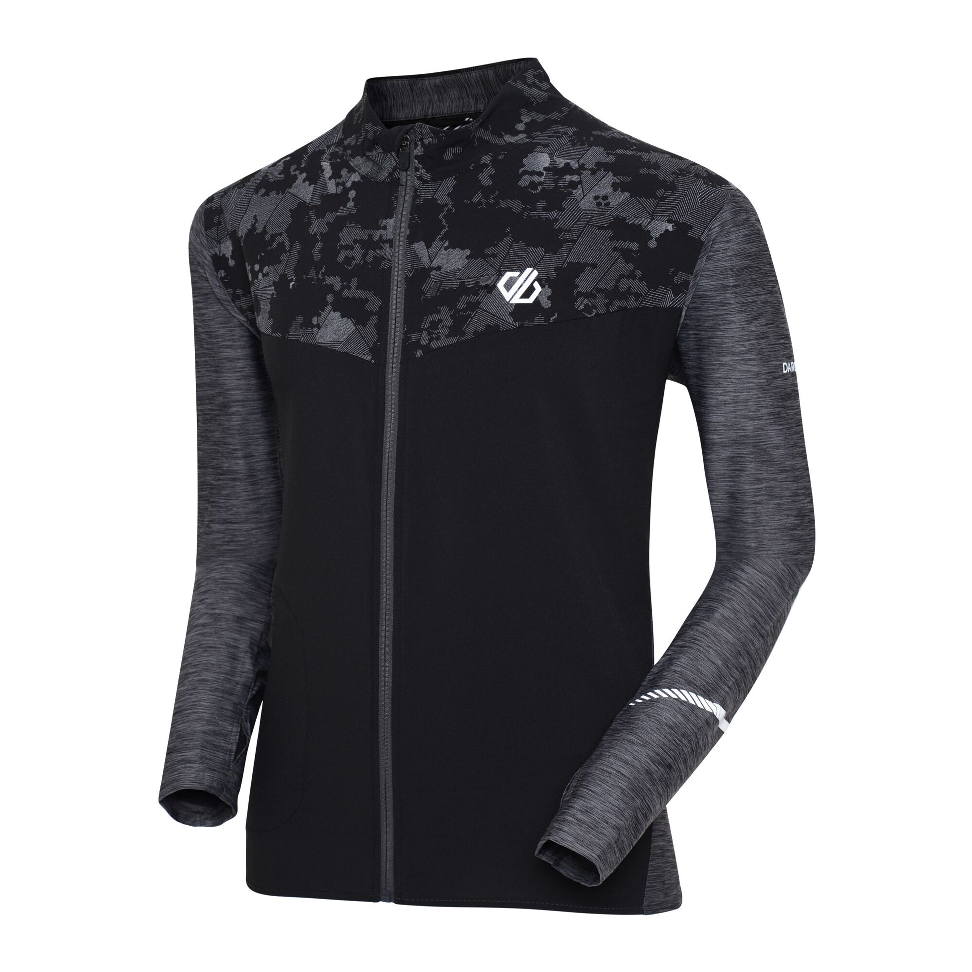 Charcoal Grey - Side - Dare 2B Mens Enkindle II Marl Windshell Jacket