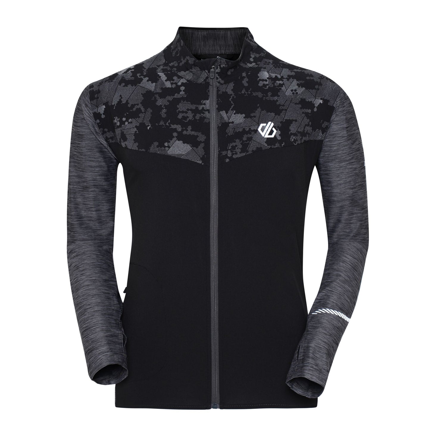 Charcoal Grey - Front - Dare 2B Mens Enkindle II Marl Windshell Jacket