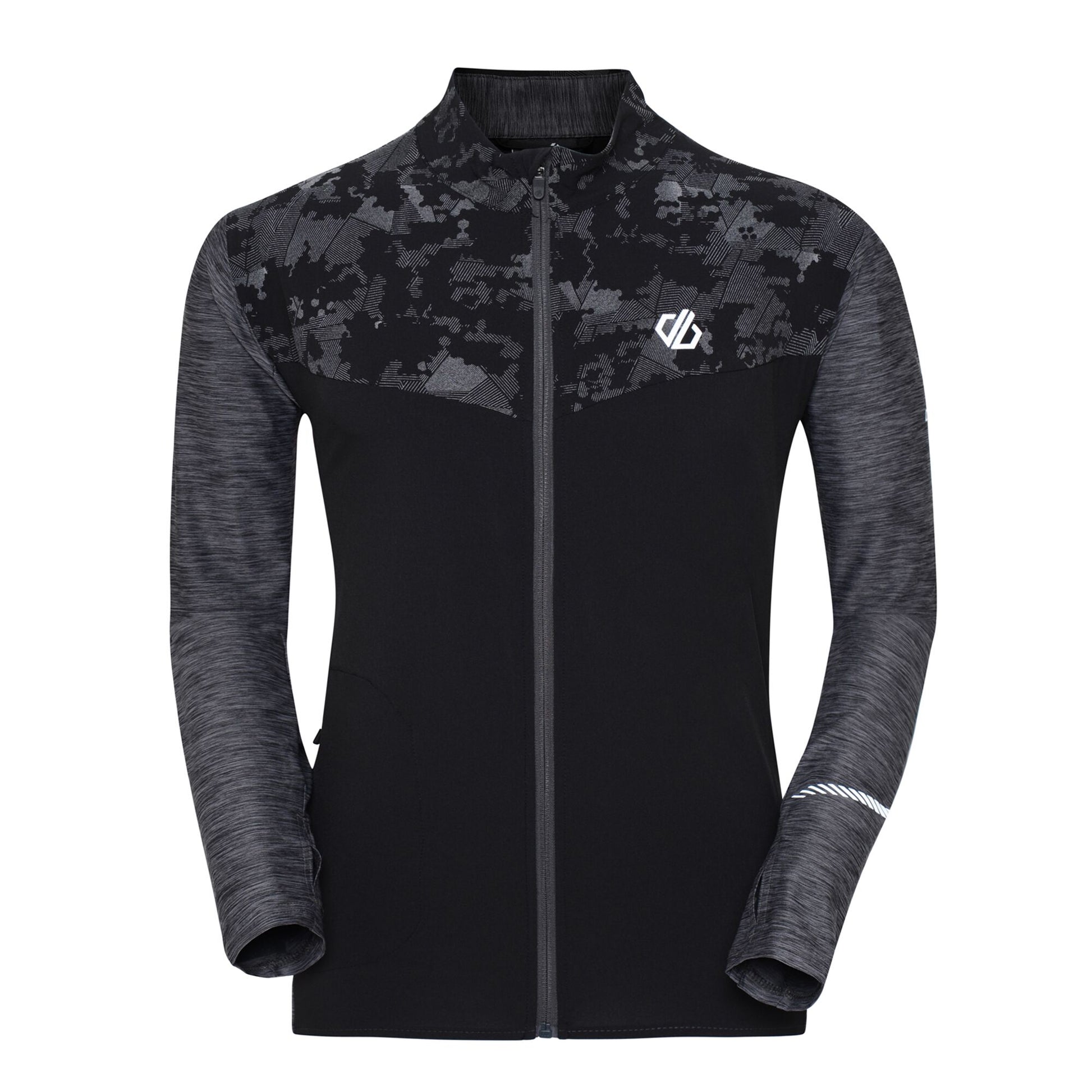 Charcoal Grey - Front - Dare 2B Mens Enkindle II Marl Windshell Jacket