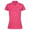 Flamingo Pink - Front - Regatta Womens-Ladies Remex II Marl Active Polo Shirt