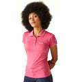 Flamingo Pink - Lifestyle - Regatta Womens-Ladies Remex II Marl Active Polo Shirt