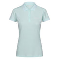 Bleached Aqua - Front - Regatta Womens-Ladies Remex II Marl Active Polo Shirt