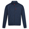 Moonlight Denim-Navy Marl - Front - Regatta Mens Kassam Marl Full Zip Fleece Jacket