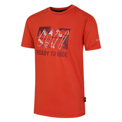Cinnamon - Side - Dare 2B Childrens-Kids Amuse II Skateboard T-Shirt