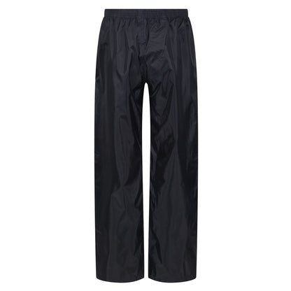 Navy - Back - Regatta Professional Childrens-Kids Waterproof Over Trousers