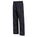 Black - Side - Regatta Childrens-Kids Stormbreak Waterproof Over Trousers