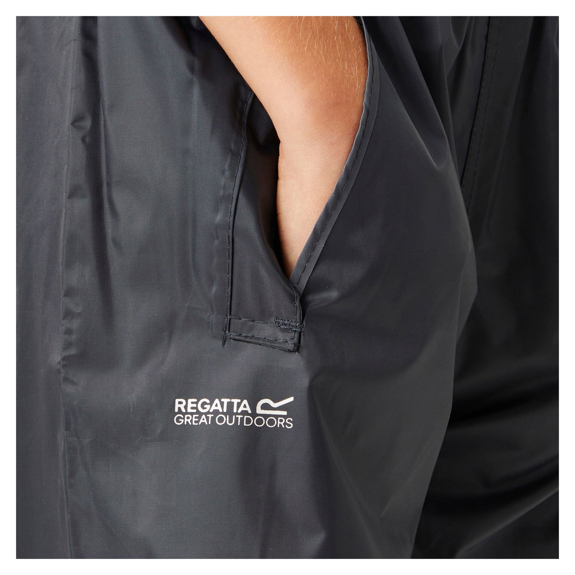 Navy - Lifestyle - Regatta Professional Childrens-Kids Waterproof Over Trousers
