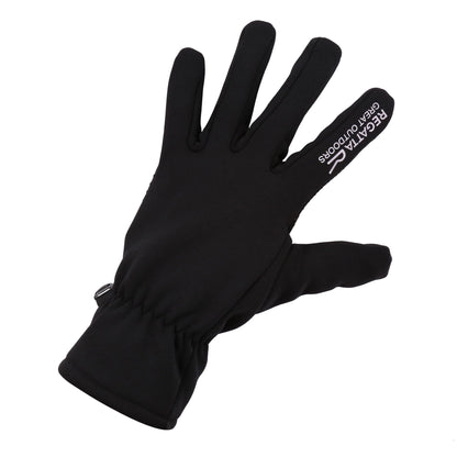Black - Front - Regatta Unisex Adult Extol II Touch Screen Winter Gloves