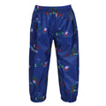 New Royal - Front - Regatta Childrens-Kids Peppa Pig Waterproof Trousers