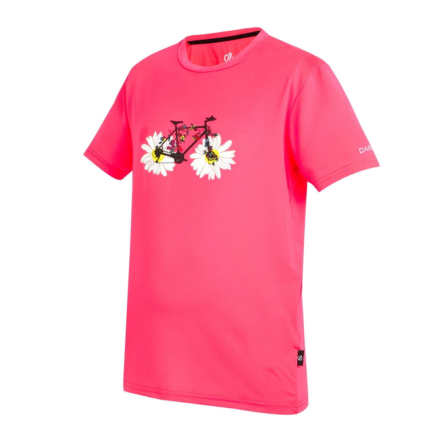 Neon Pink - Side - Dare 2B Childrens-Kids Amuse II Monkey T-Shirt