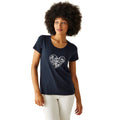 Navy - Lifestyle - Regatta Womens-Ladies Filandra VIII Amore Heart T-Shirt