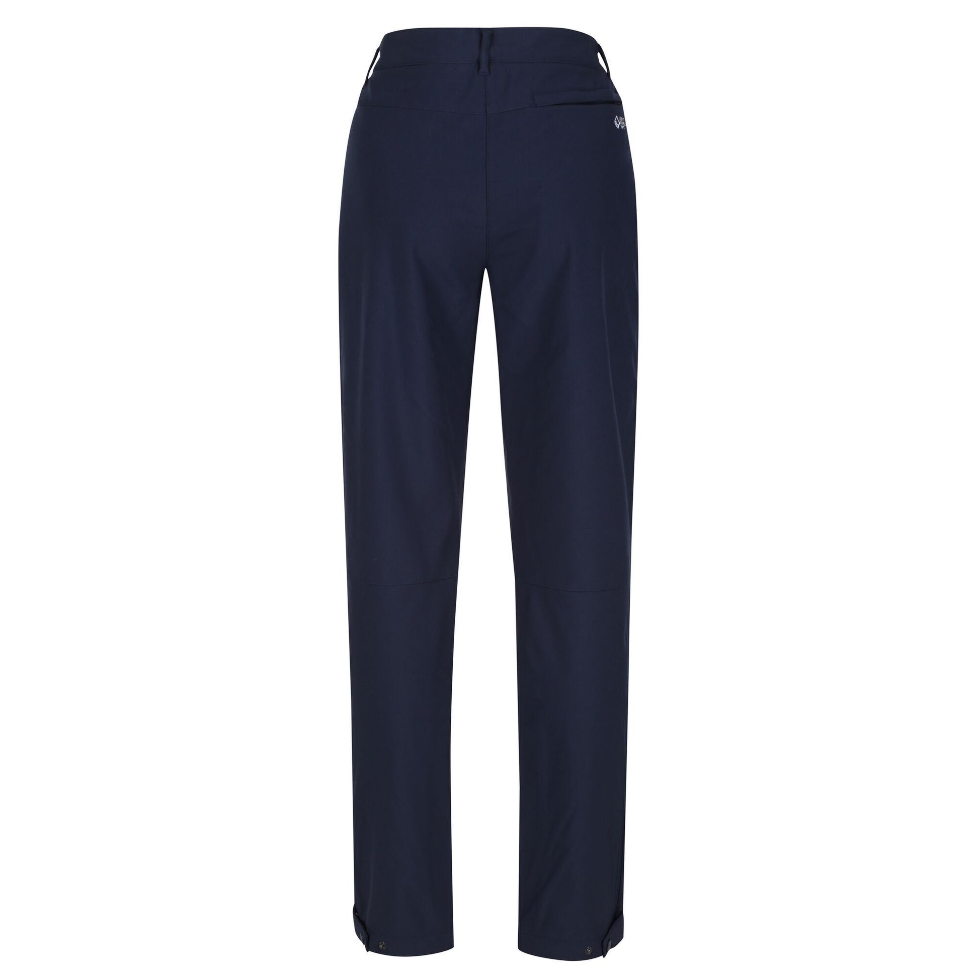 Navy - Close up - Regatta Great Outdoors Womens-Ladies Geo Softshell II Long Leg Trousers