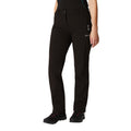 Black - Back - Regatta Great Outdoors Womens-Ladies Geo Softshell II Long Leg Trousers