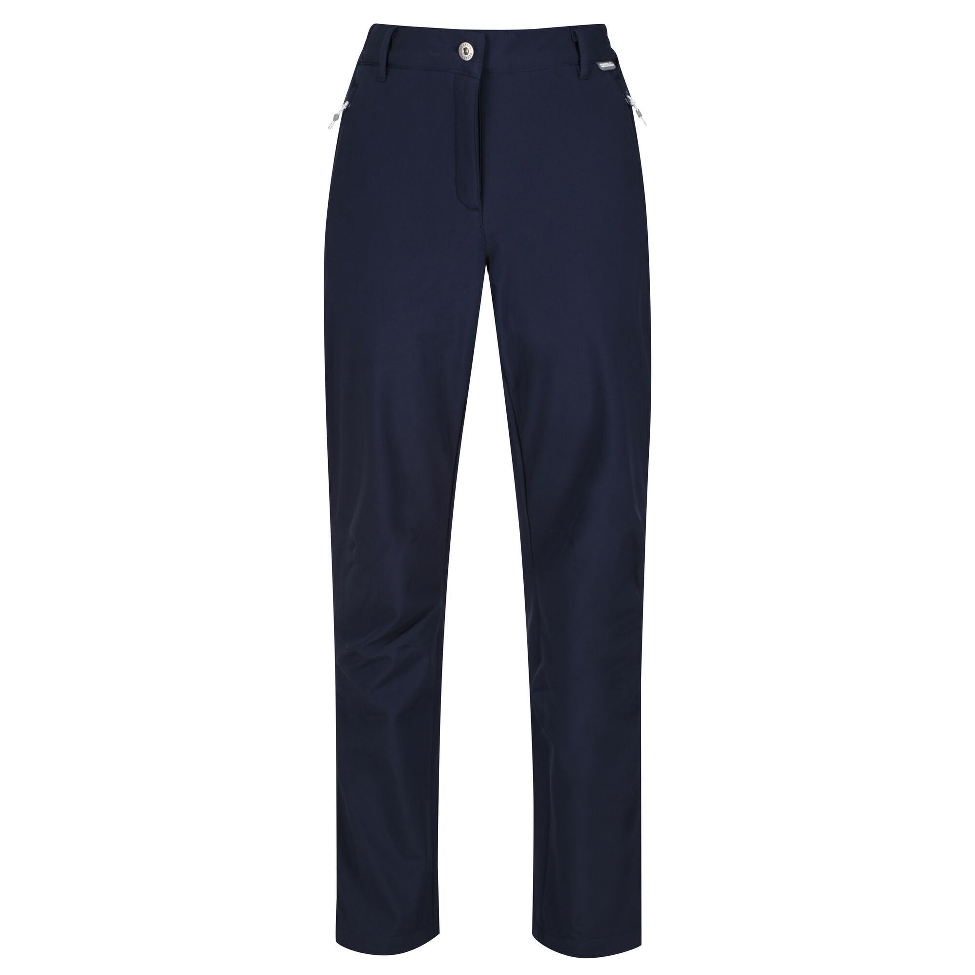 Navy - Front - Regatta Great Outdoors Womens-Ladies Geo Softshell II Long Leg Trousers