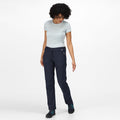 Navy - Lifestyle - Regatta Great Outdoors Womens-Ladies Geo Softshell II Long Leg Trousers