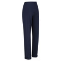 Navy - Side - Regatta Great Outdoors Womens-Ladies Geo Softshell II Regular Leg Trousers