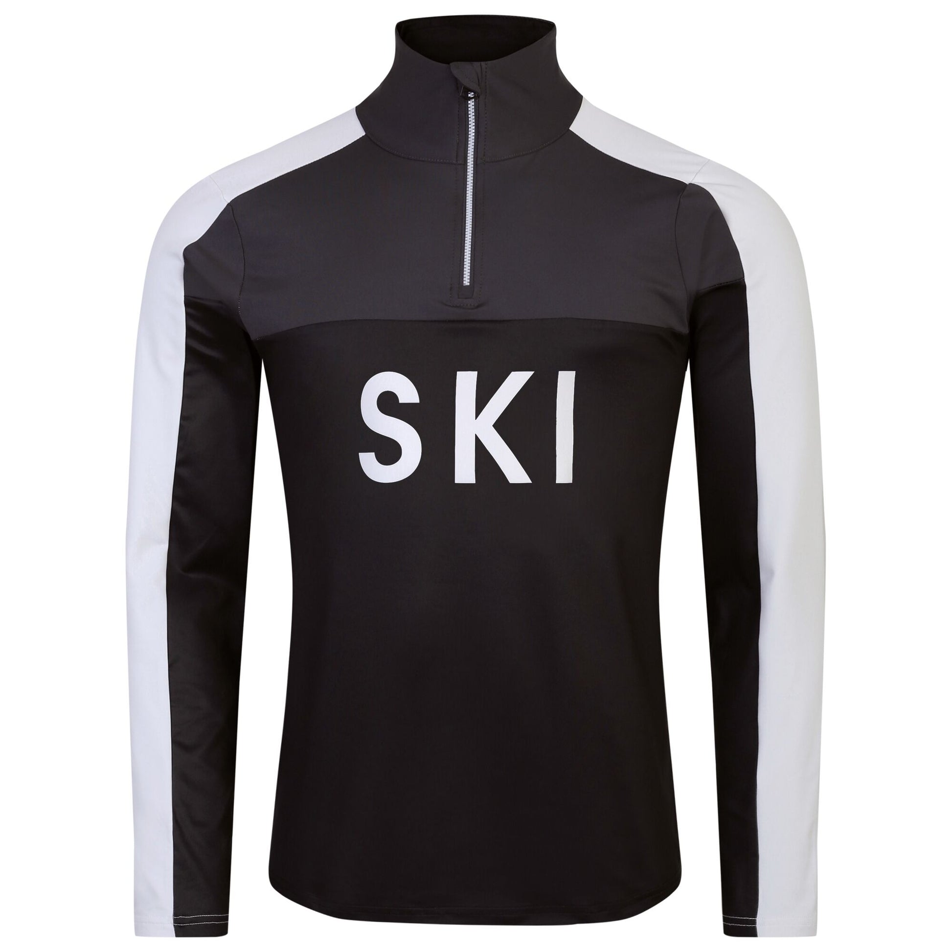 Black-Ebony - Front - Dare 2B Mens Ski Core Stretch Base Layer Top