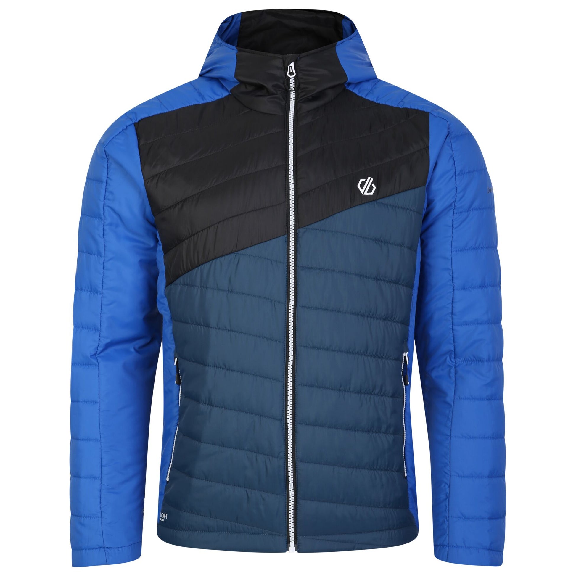 Olympian Blue-Moonlight Denim - Front - Dare 2B Mens Touring Padded Jacket