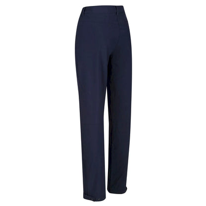 Navy - Side - Regatta Great Outdoors Womens-Ladies Geo Softshell II Short Leg Trousers