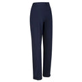 Navy - Side - Regatta Great Outdoors Womens-Ladies Geo Softshell II Short Leg Trousers